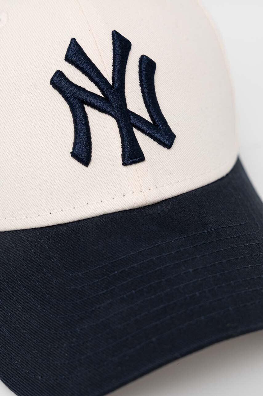 

Хлопковая кепка New Era цвет бежевый узор NEW YORK YANKEES