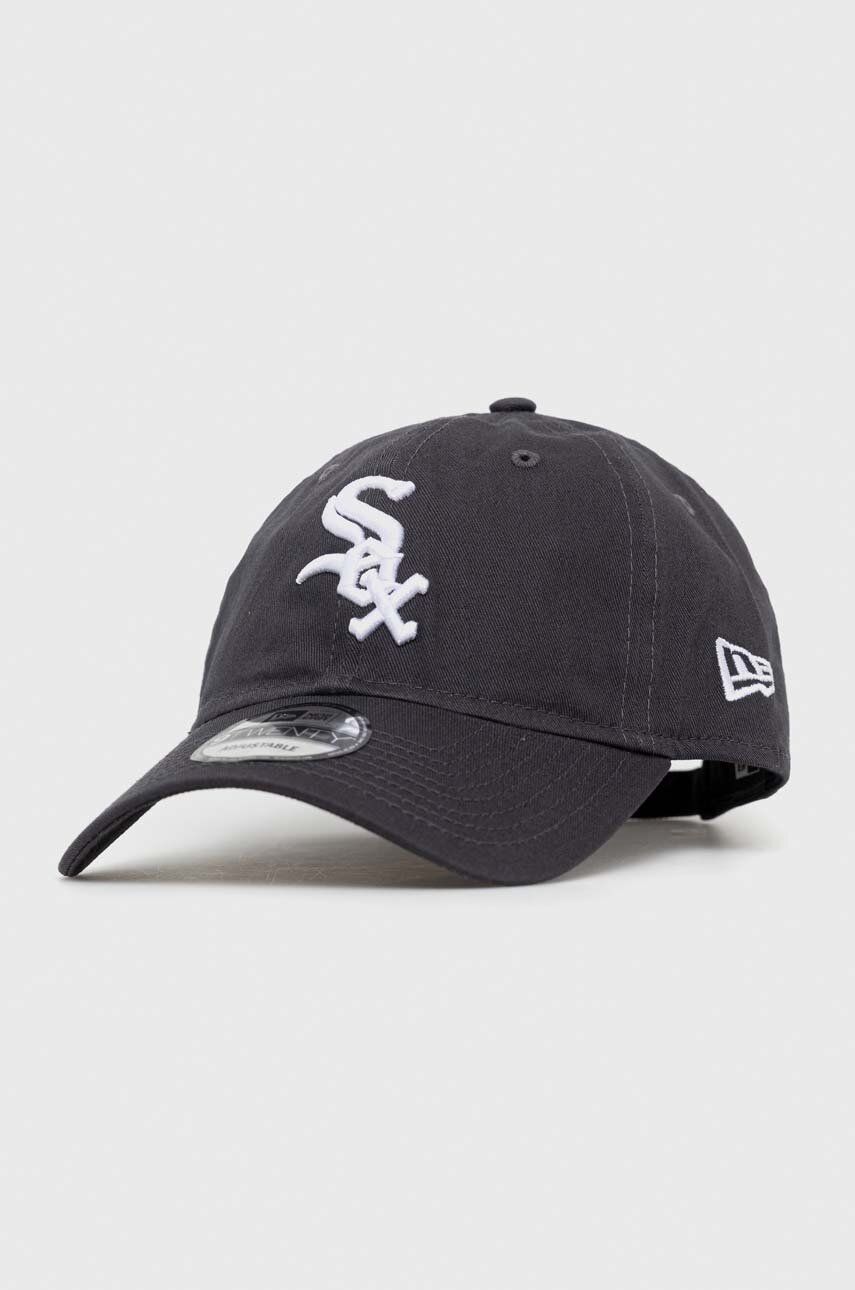 New Era șapcă de baseball din bumbac culoarea gri, cu imprimeu, CHICAGO WHITE SOX