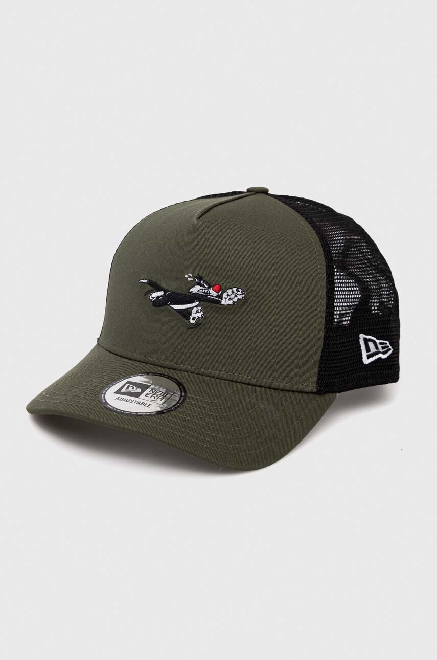 

Кепка New Era цвет зелёный с аппликацией LOONEY TUNES