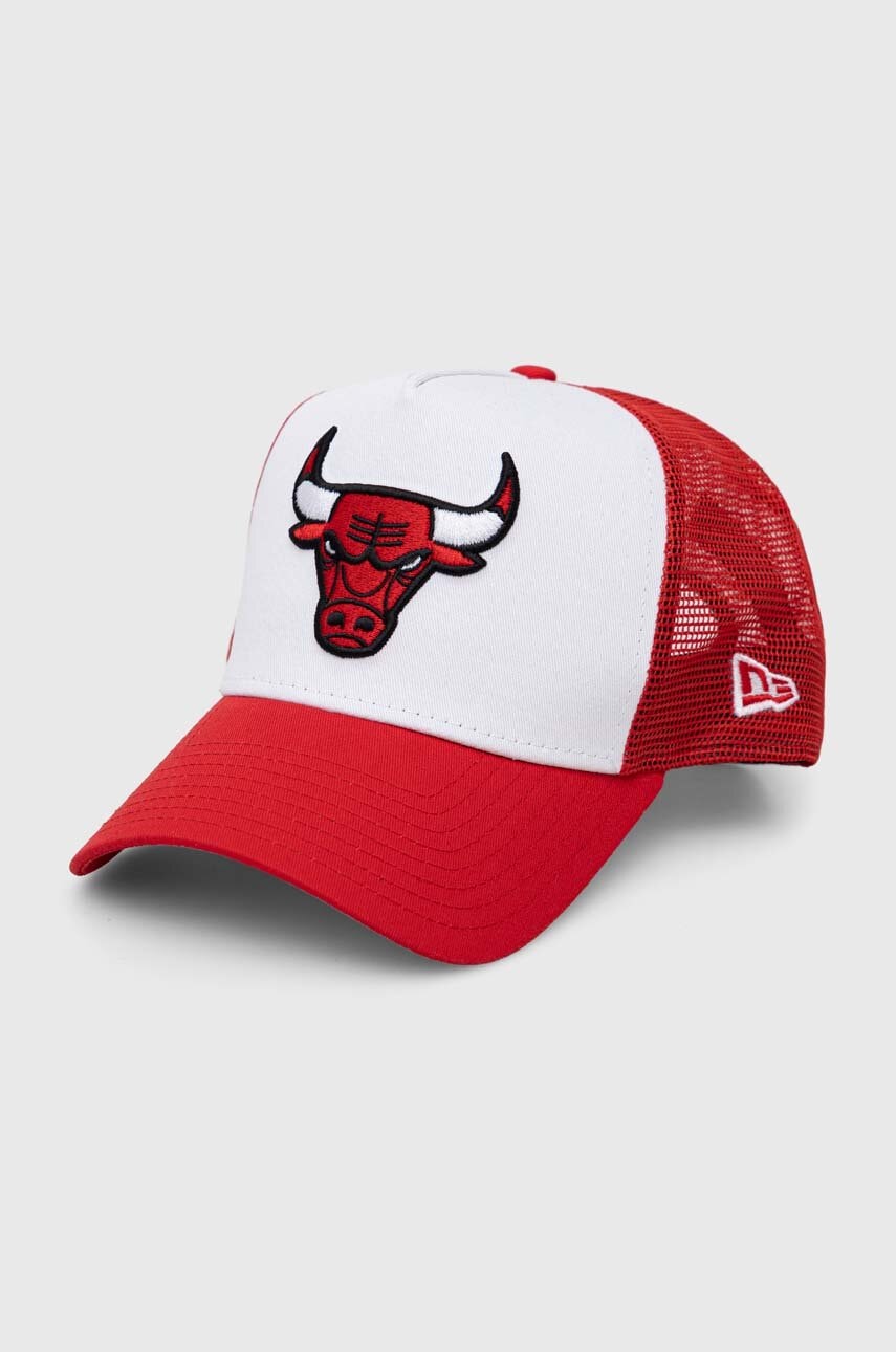 New Era șapcă culoarea alb, cu imprimeu, CHICAGO BULLS 60348855.WHIFDRFDR-WHIFDRFDR