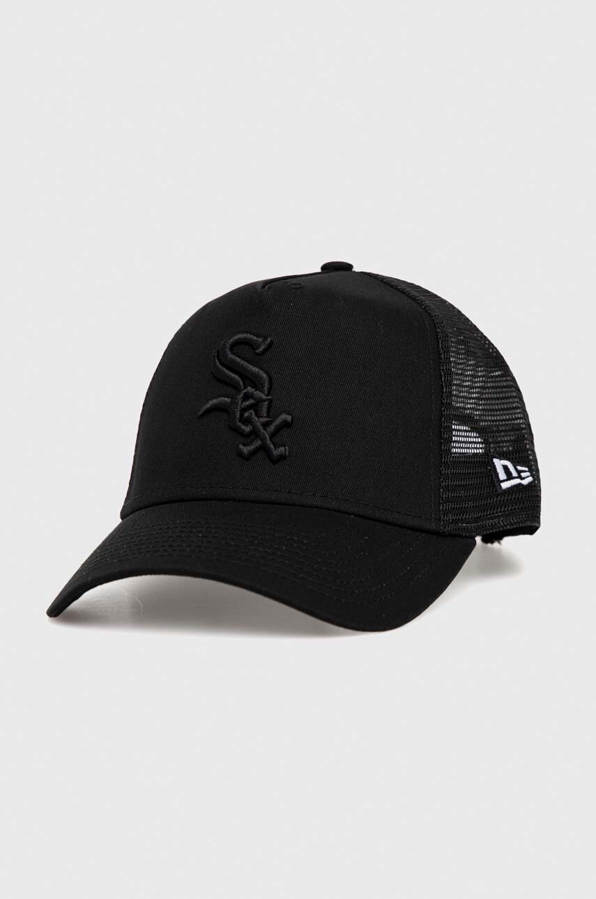 

Шапка с козирка New Era в черно с изчистен дизайн CHICAGO WHITE SOX, Черен