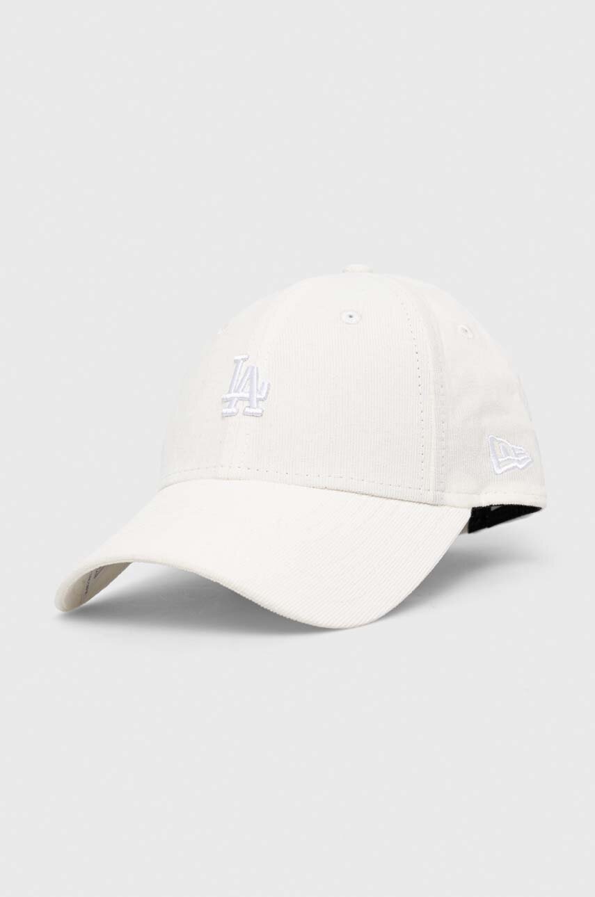 

Хлопковая кепка New Era цвет белый однотонная