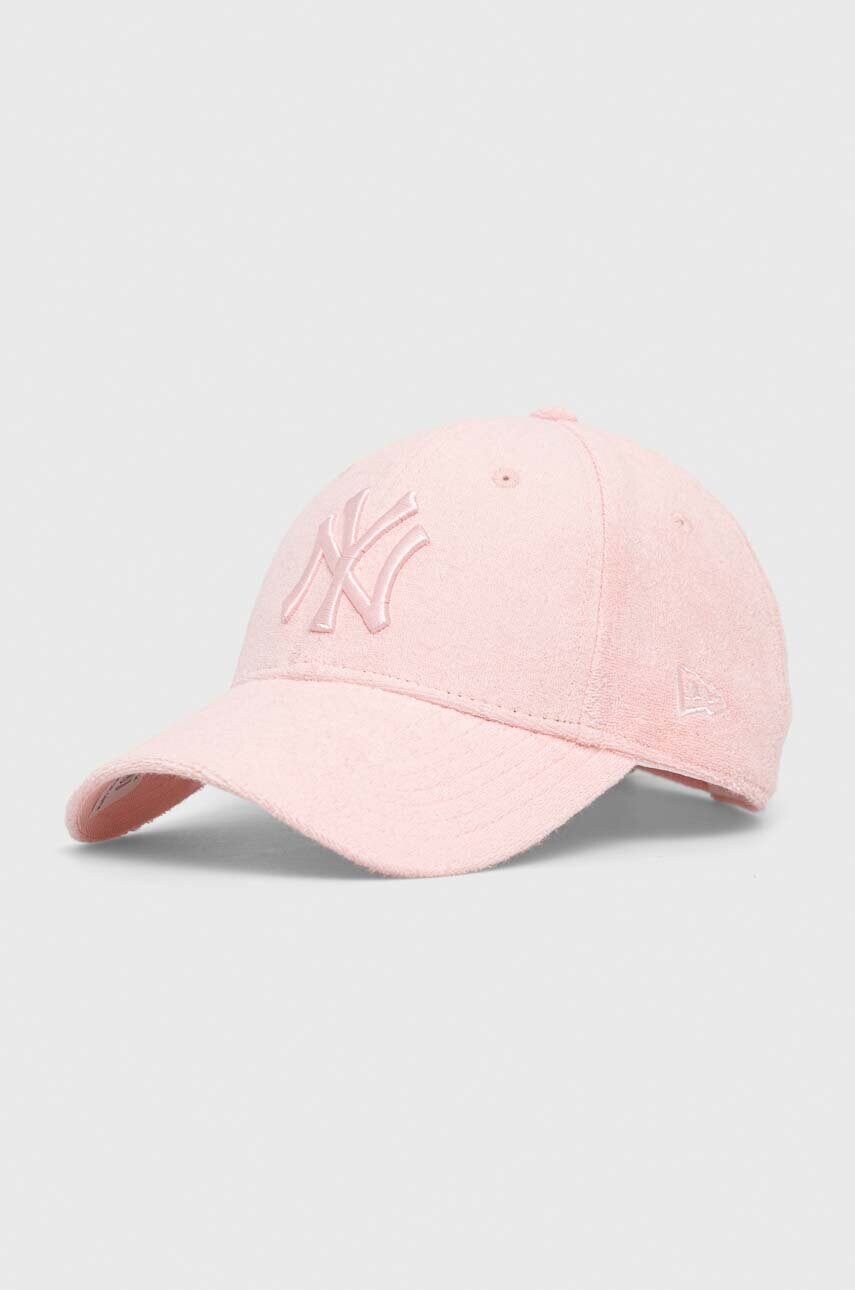 

Кепка New Era колір рожевий однотонна NEW YORK YANKEES