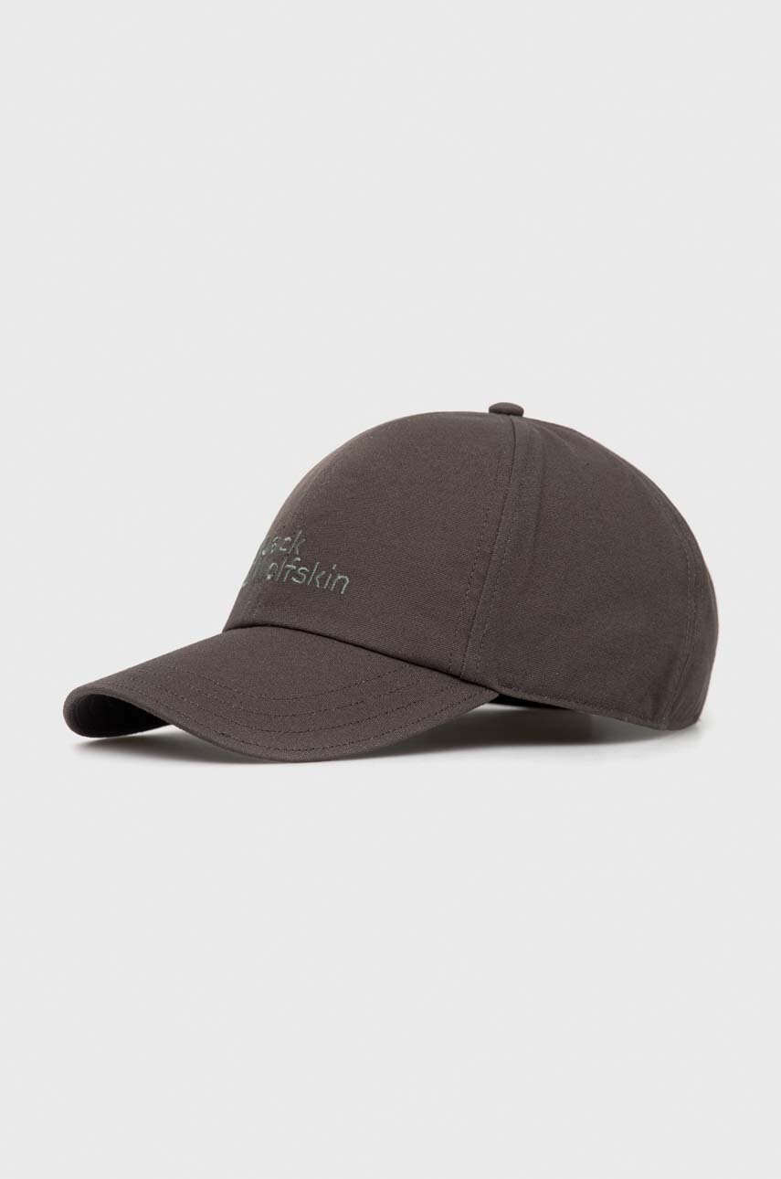 

Шапка с козирка Jack Wolfskin в зелено с апликация, Зелен