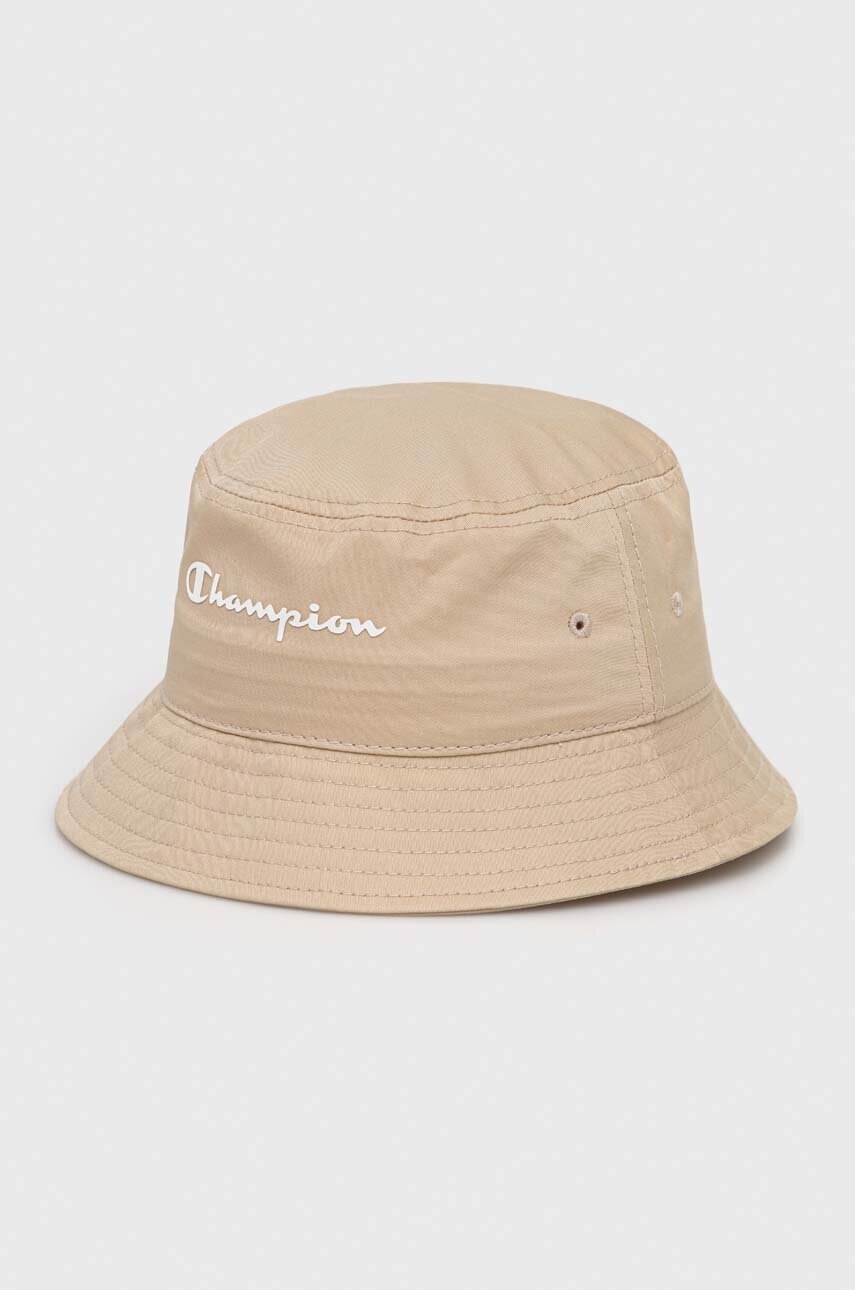 

Шляпа из хлопка Champion цвет бежевый хлопковый