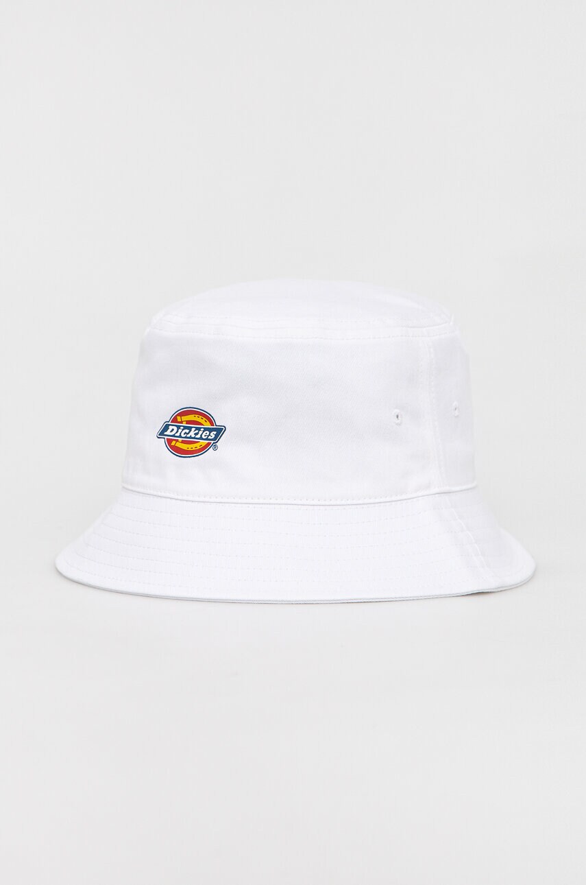 

Памучна капела Dickies в бяло от памук, Бял