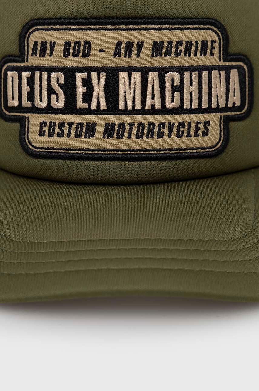 

Кепка Deus Ex Machina цвет зелёный с аппликацией
