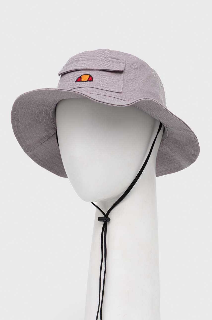 

Памучна капела Ellesse в сиво от памук, Сив