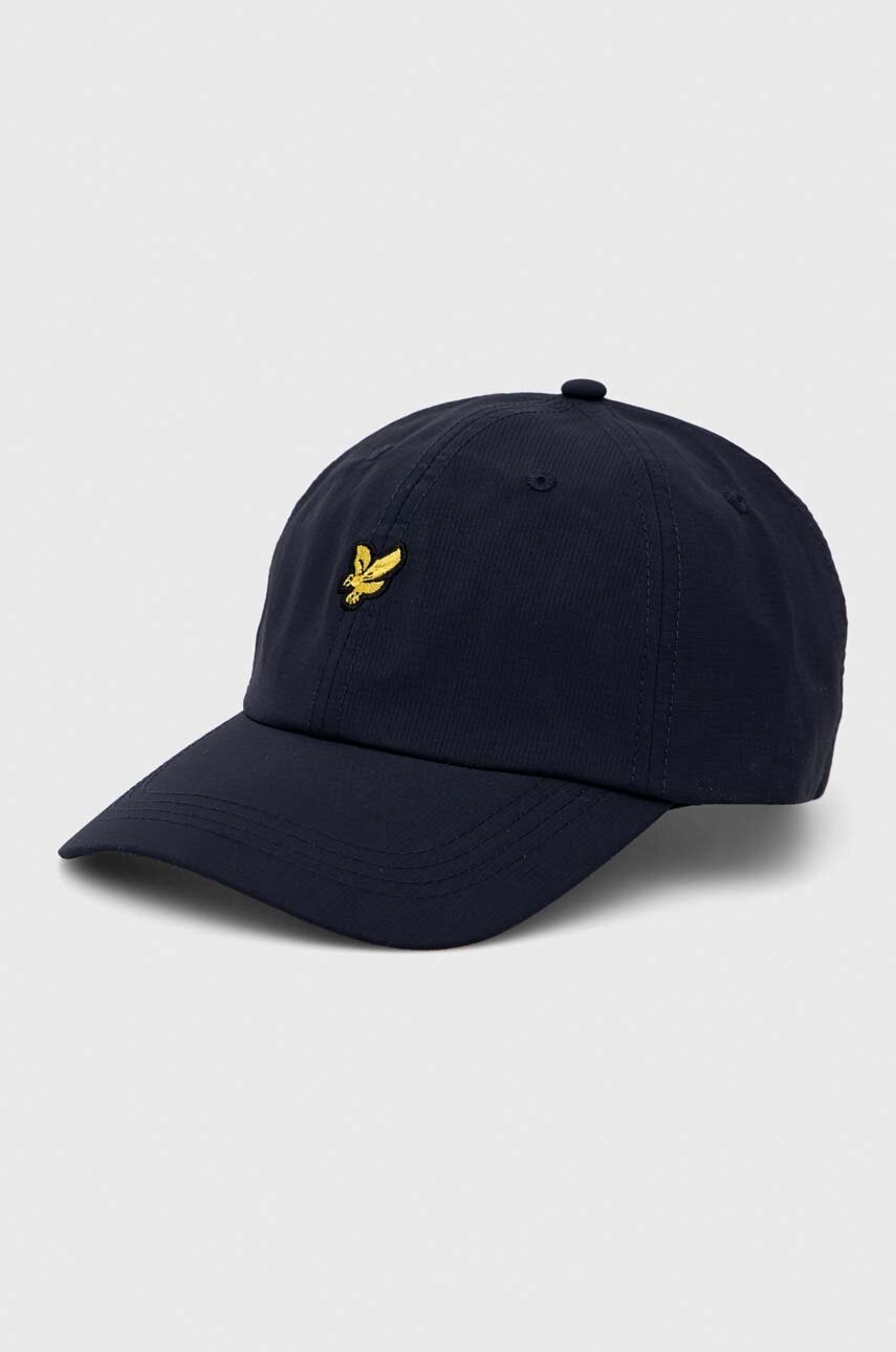 

Кепка Lyle & Scott колір синій з аплікацією