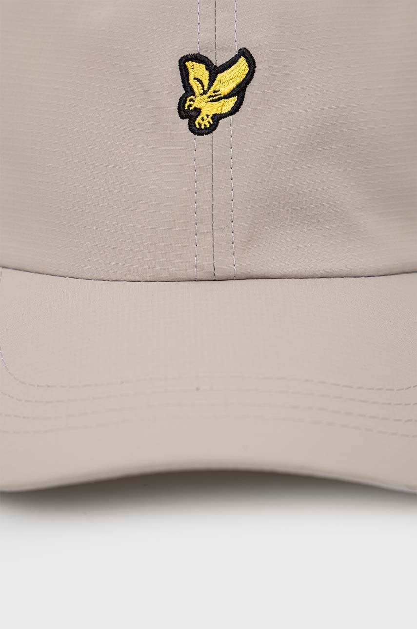 

Кепка Lyle & Scott колір сірий з аплікацією