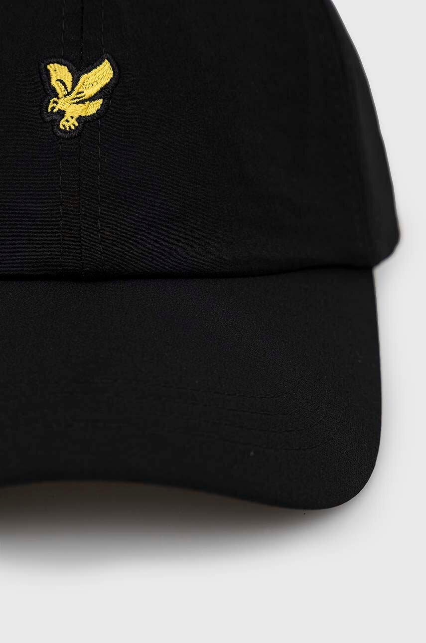 

Кепка Lyle & Scott колір чорний з аплікацією