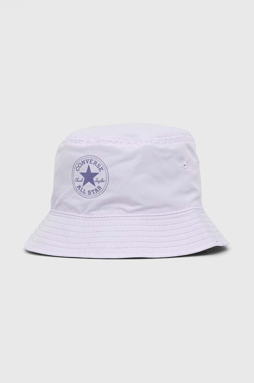 Levně Oboustranný klobouk Converse fialová barva