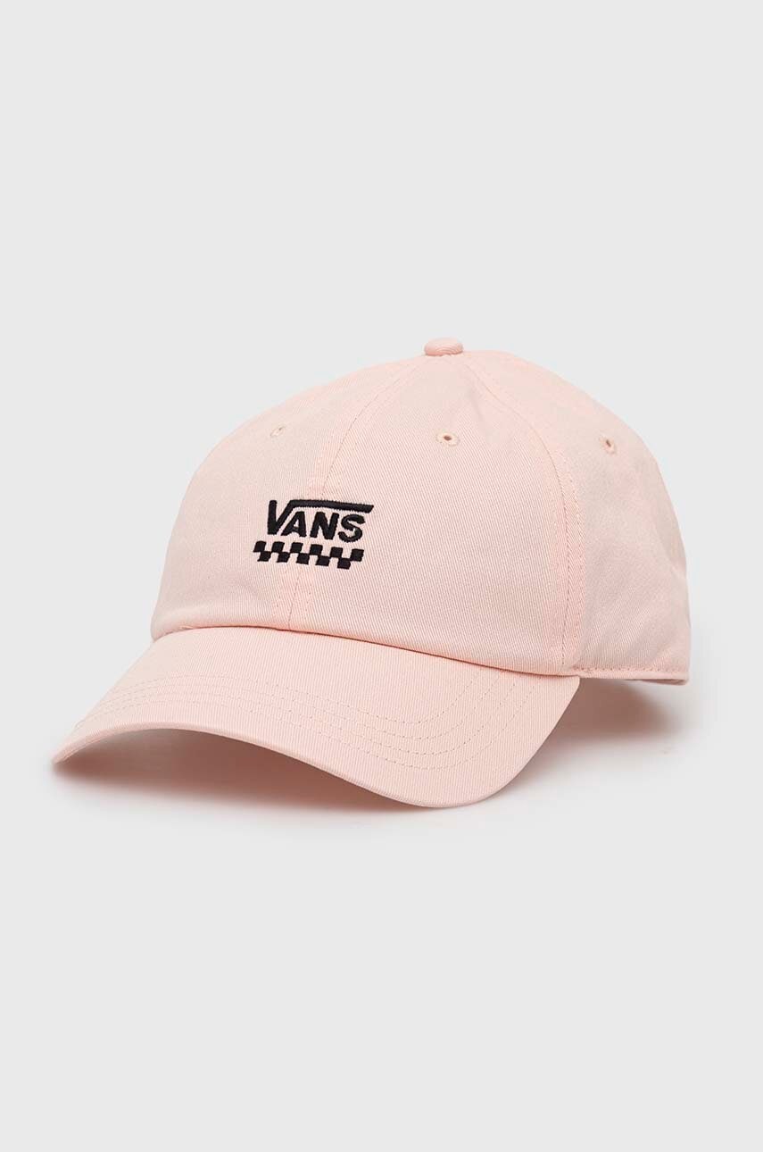 Vans șapcă de baseball din bumbac culoarea roz, cu imprimeu