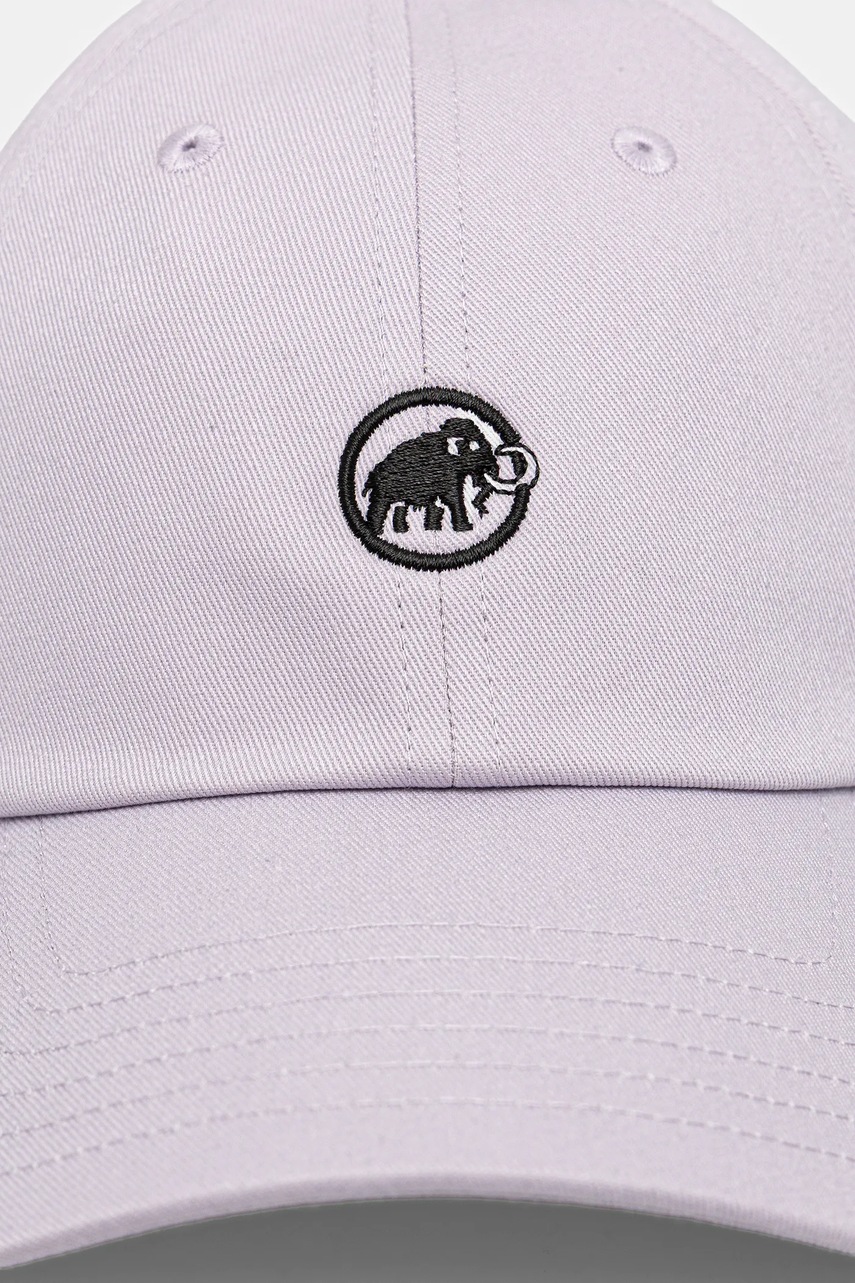 Хлопковая кепка Mammut цвет фиолетовый с аппликацией 1191-00051