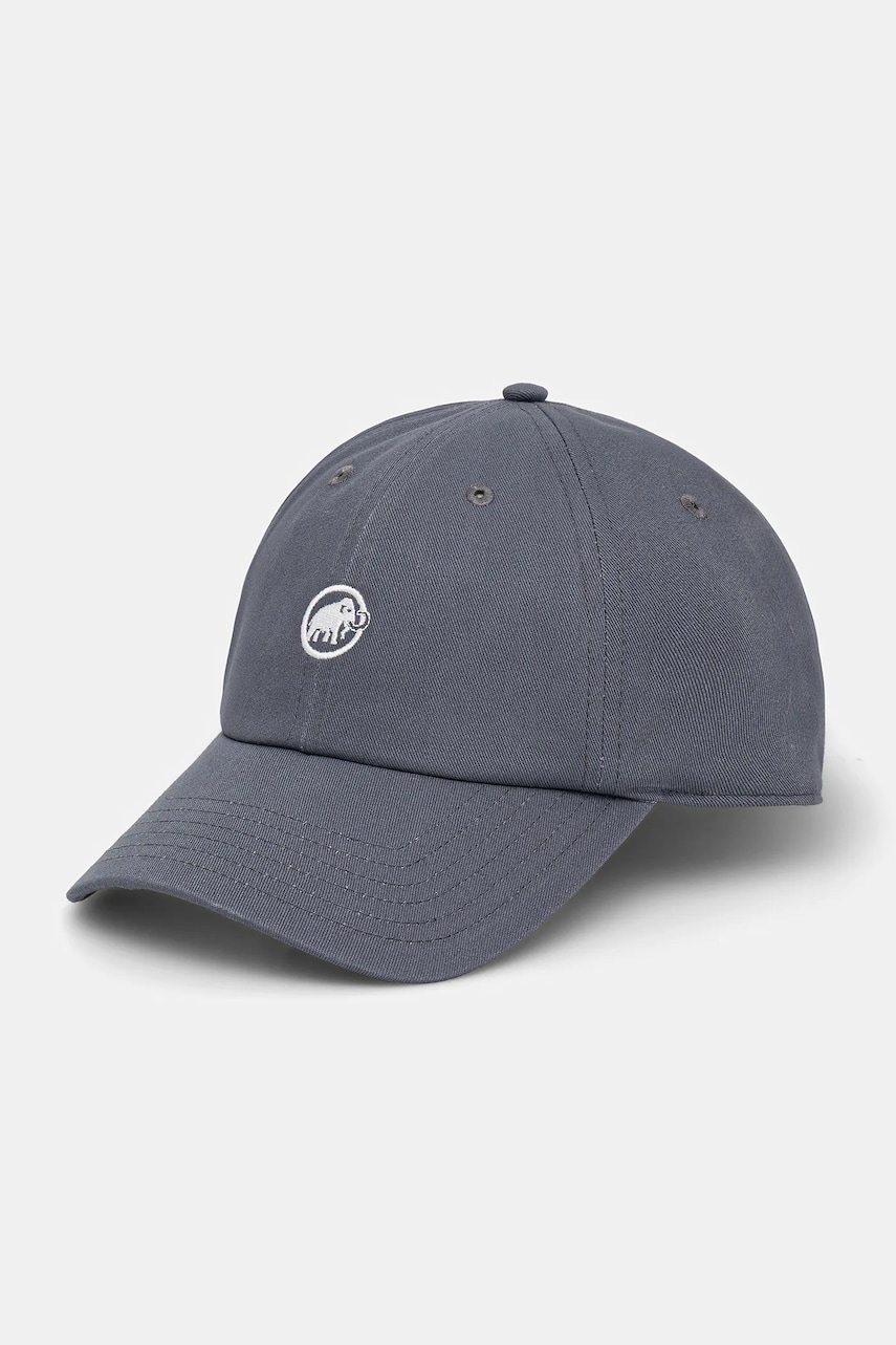 Mammut șapcă de baseball din bumbac culoarea gri, cu imprimeu, 1191-00051 Mammut șapcă de baseball din bumbac culoarea gri, cu imprimeu, 1191-00051
