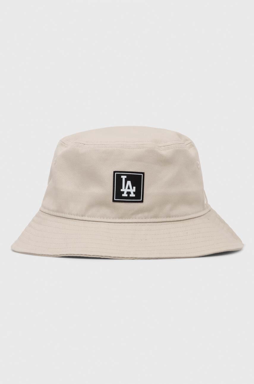 

Шляпа из хлопка New Era цвет серый хлопковый LOS ANGELES DODGERS
