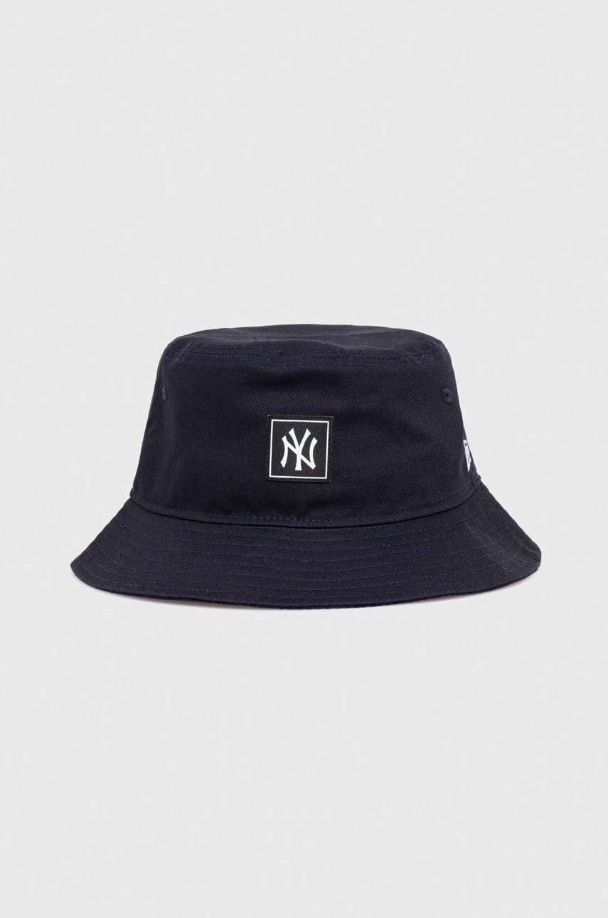 

Шляпа из хлопка New Era цвет синий хлопковый NEW YORK YANKEES