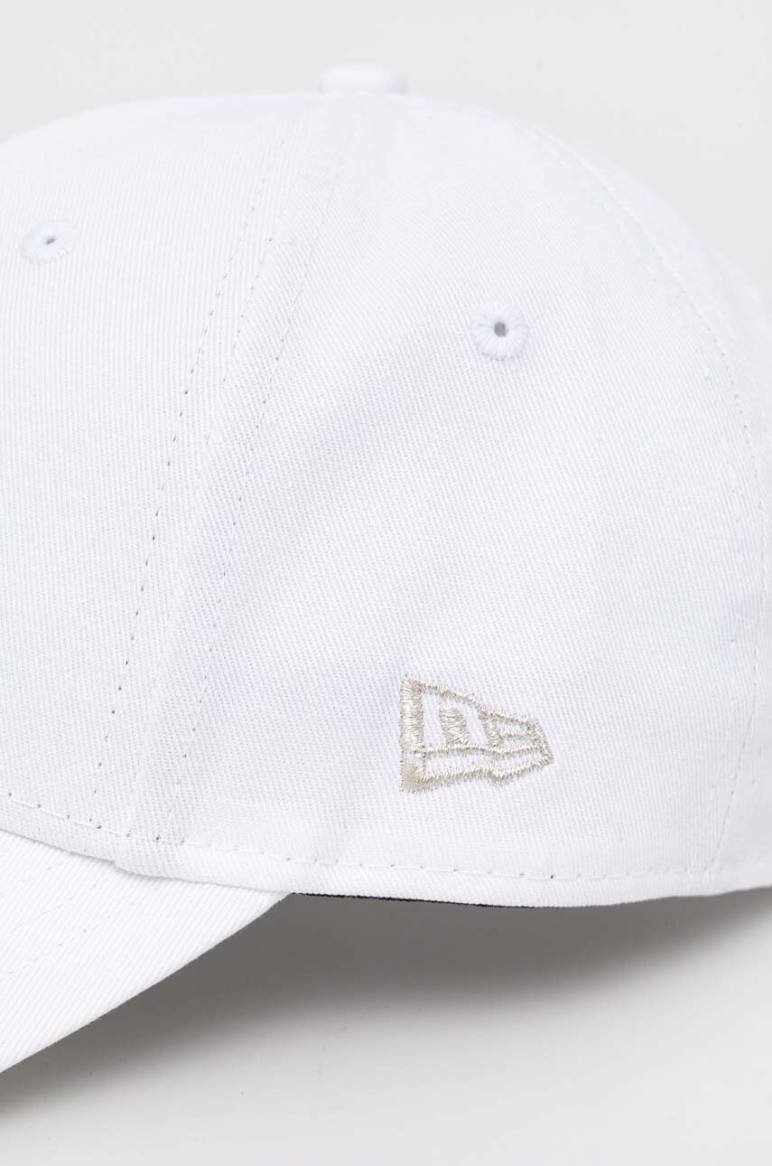 

Хлопковая кепка New Era цвет белый с аппликацией LOS ANGELES DODGERS