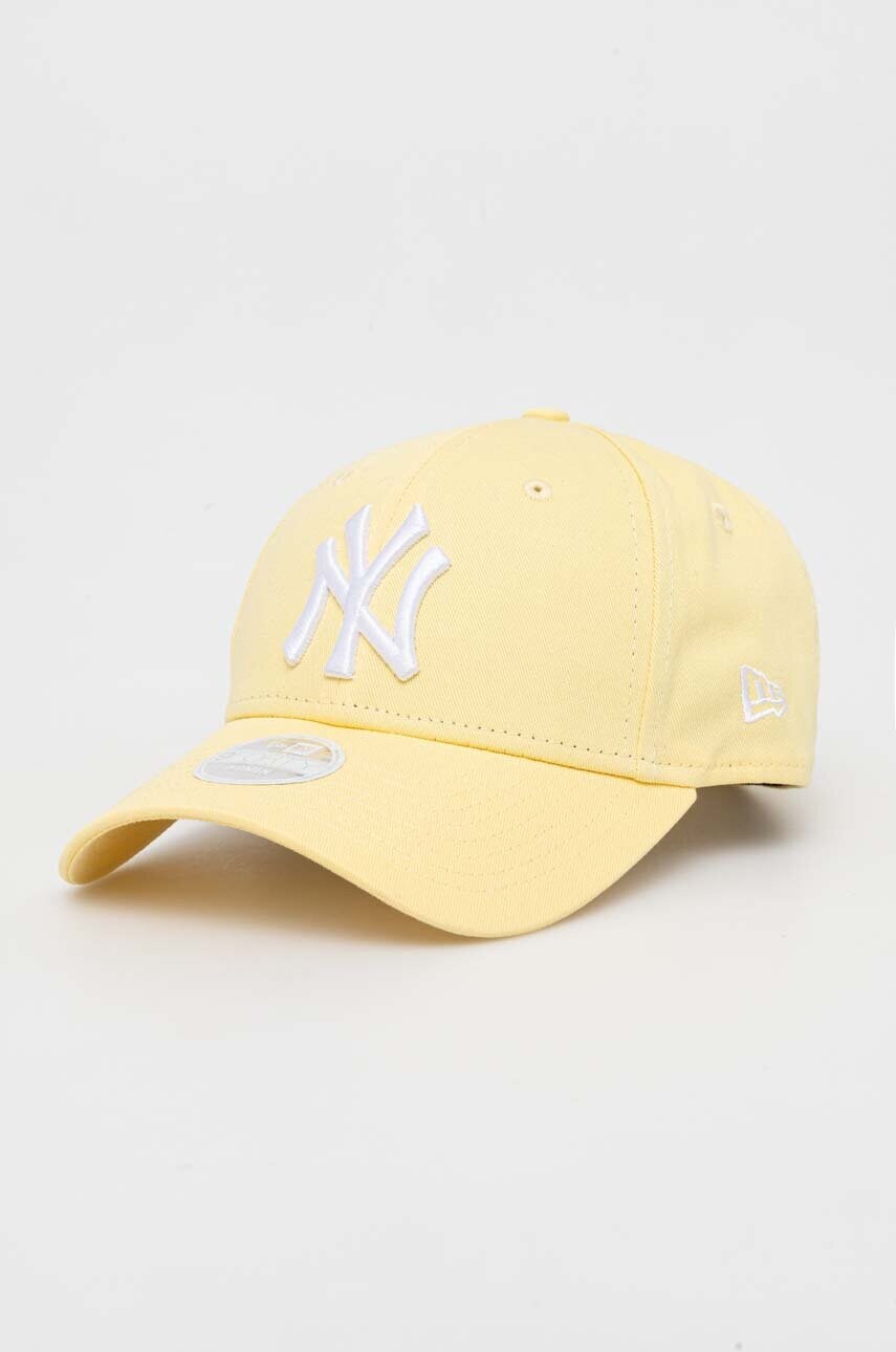 

Хлопковая кепка New Era цвет жёлтый с аппликацией NEW YORK YANKEES