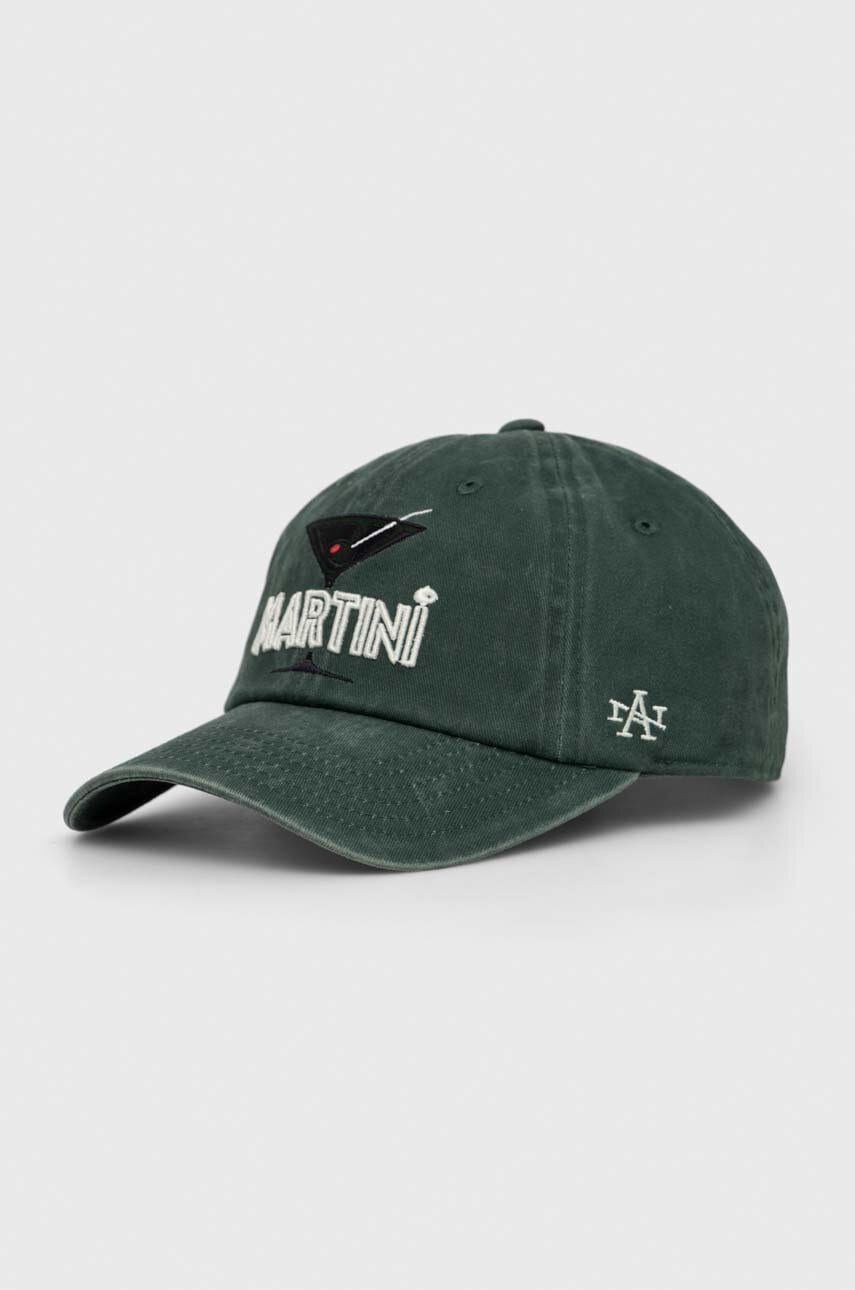 American Needle Sapca De Baseball Din Bumbac Martini Culoarea Verde, Cu Imprimeu