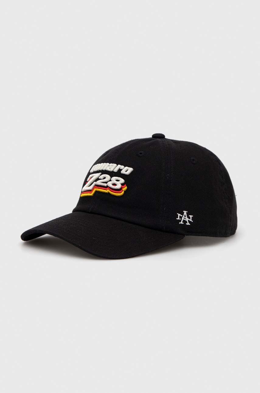 American Needle șapcă de baseball din bumbac Ford/GM culoarea negru, cu imprimeu