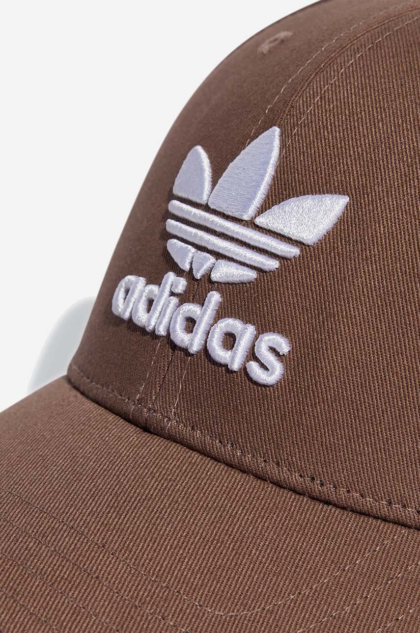 Adidas Originals șapcă De Baseball Din Bumbac Culoarea Maro, Cu Model IB9970-brown