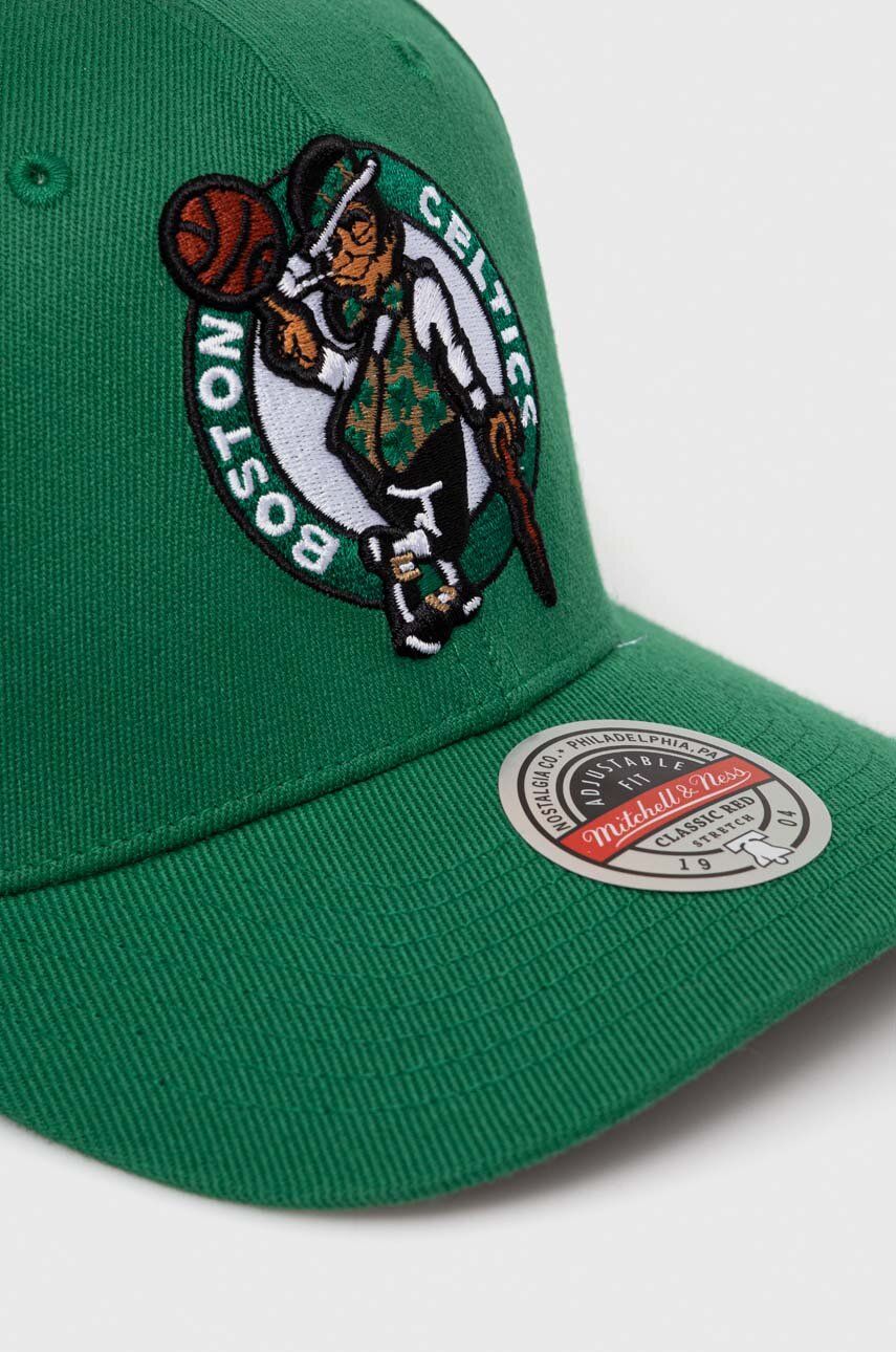 Mitchell&Ness șapcă Din Amestec De Lână Boson Celtics Culoarea Verde, Cu Imprimeu