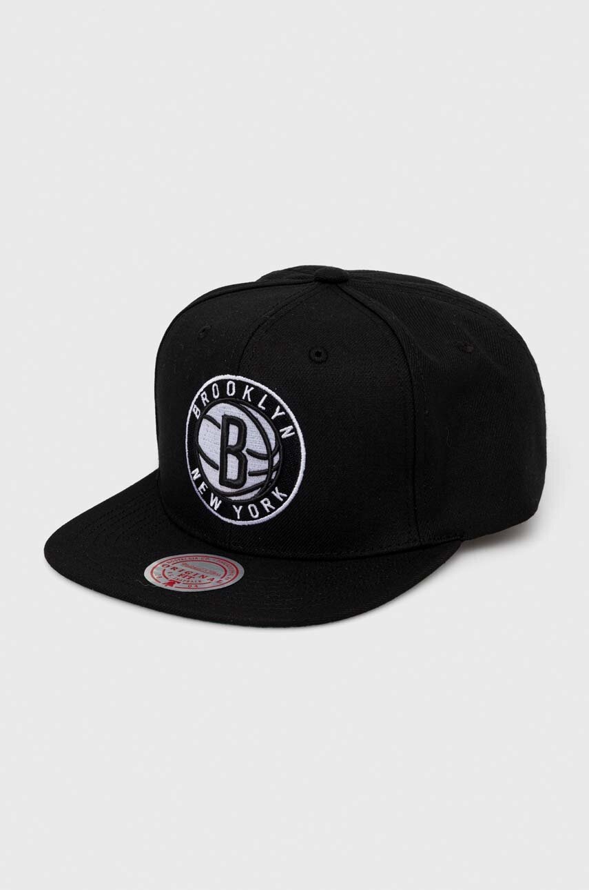 Mitchell&ness Sapca Brooklyn Nets Culoarea Negru, Cu Imprimeu