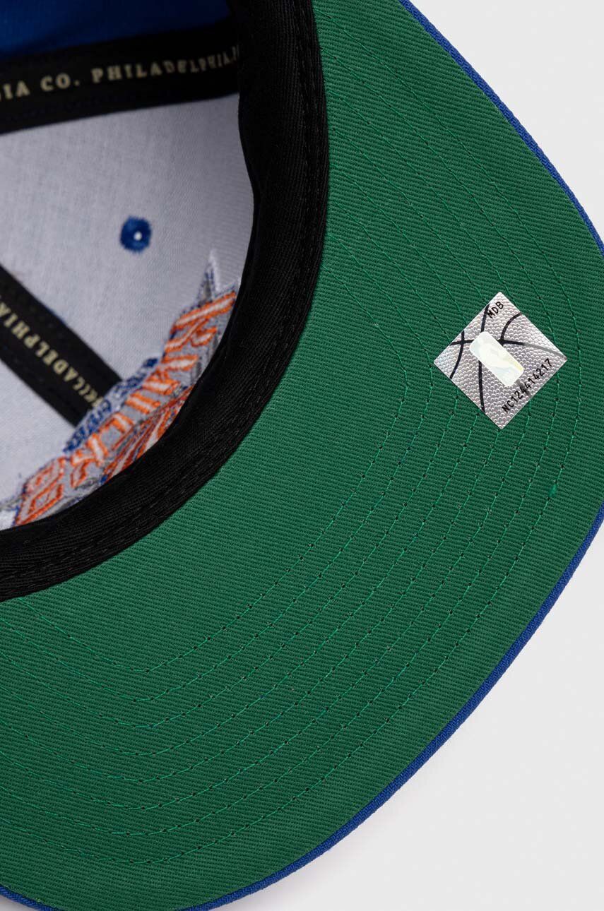 Mitchell&Ness czapka z daszkiem New York Knicks kolor niebieski z aplikacją