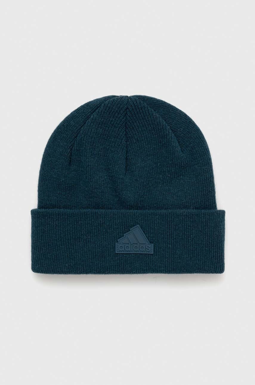 adidas Performance caciula de lana culoarea verde, de lana