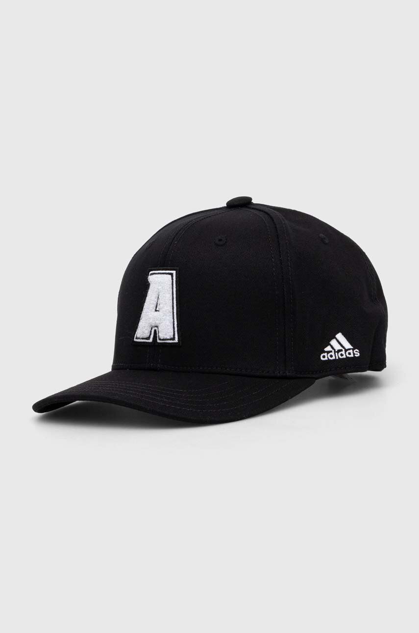 adidas Performance șapcă de baseball din bumbac culoarea negru, cu imprimeu