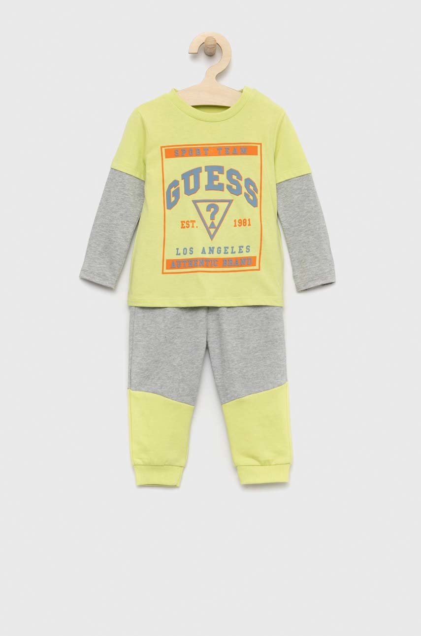 

Детски комплект Guess в зелено, Зелен