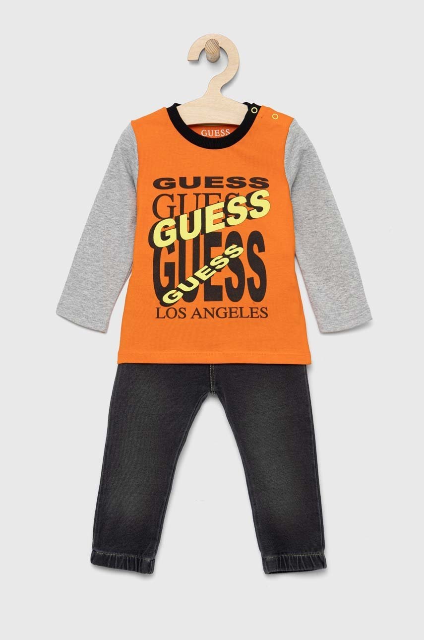 

Комплект для младенцев Guess цвет оранжевый
