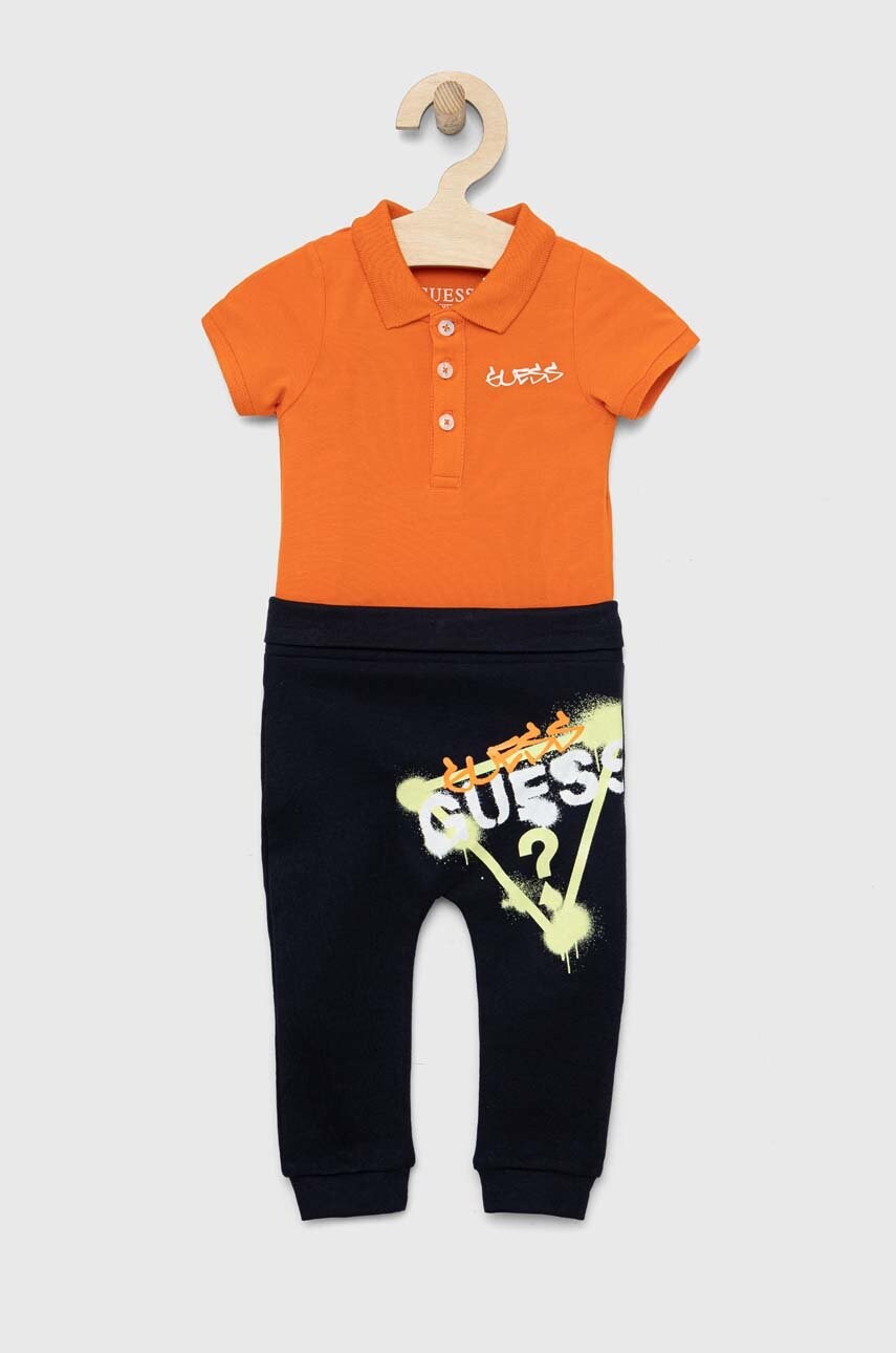 

Комплект за бебета Guess в оранжево, Оранжев