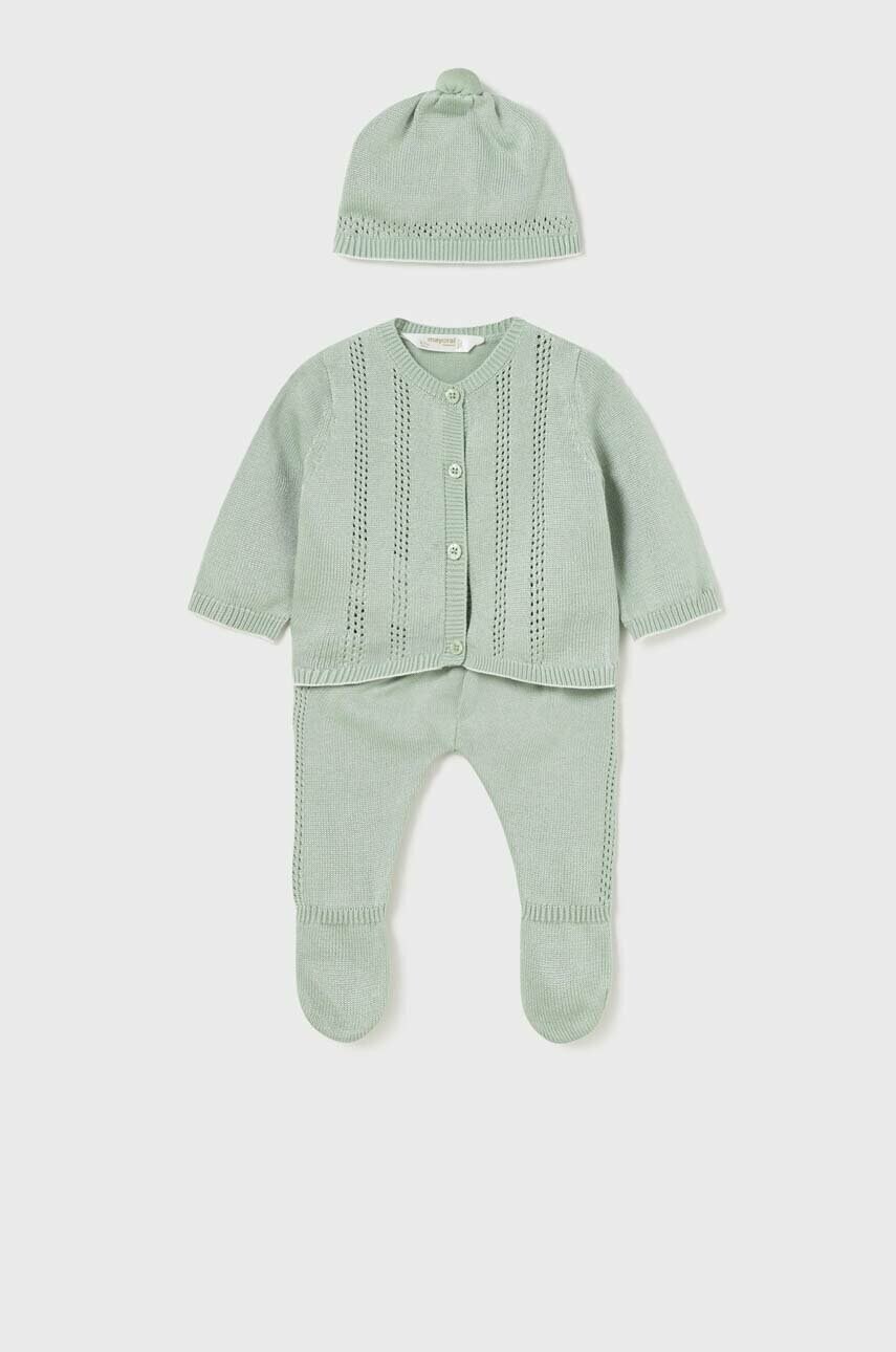 

Комплект за бебета Mayoral Newborn в тюркоазено, Тюркоазен