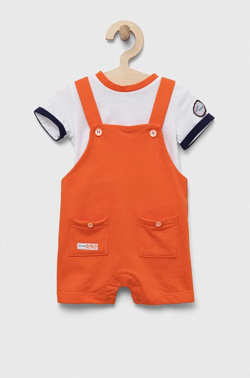 E-shop Dětská bavlněná souprava Birba&Trybeyond oranžová barva
