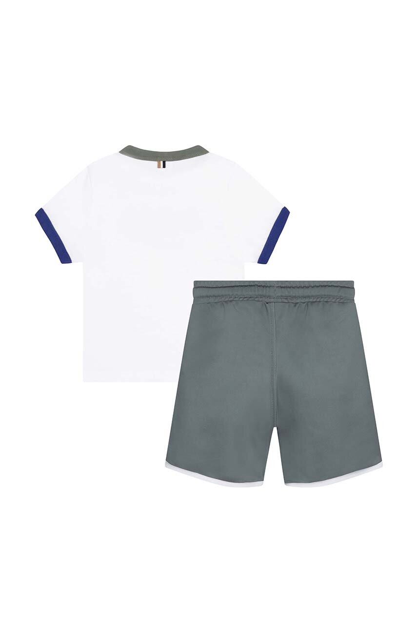 Детский хлопковый комплект BOSS цвет белый