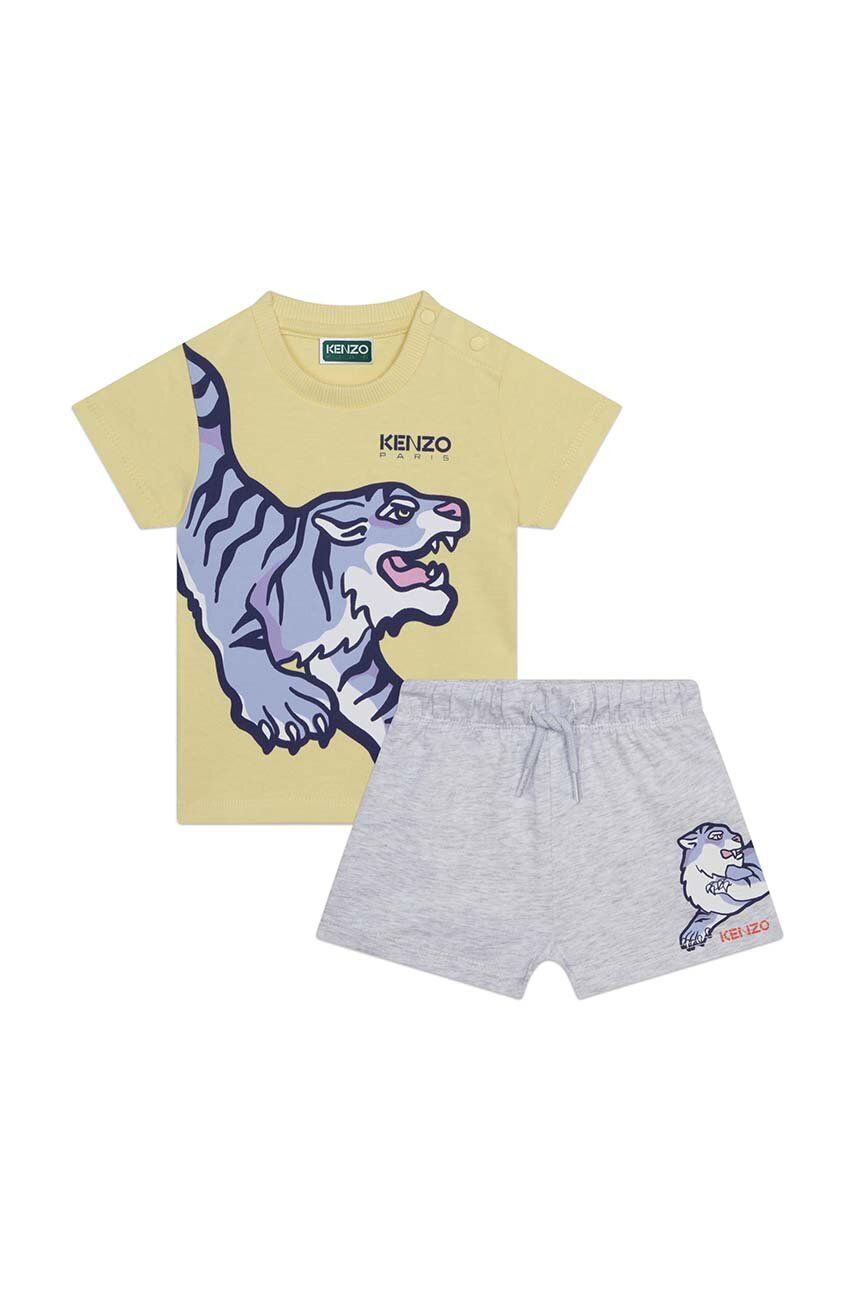 Kenzo kids compleu copii culoarea gri