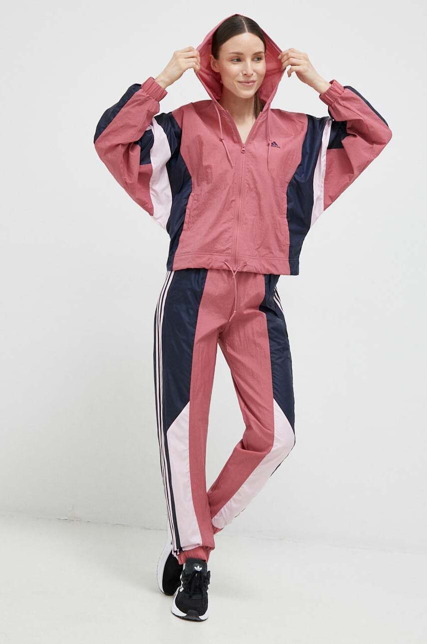 

Спортивний костюм adidas жіночий колір рожевий