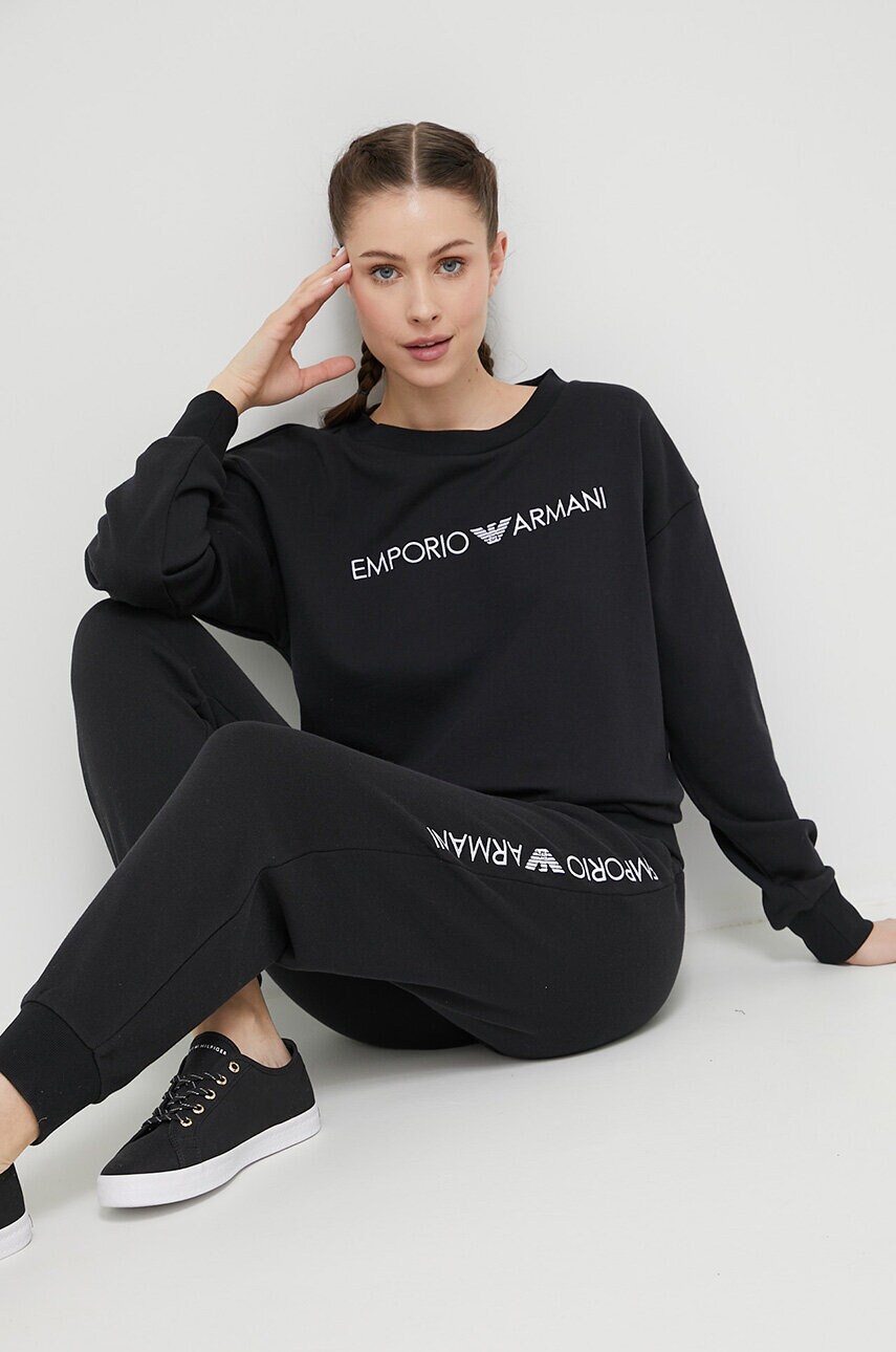 

Спортивний костюм Emporio Armani Underwear жіночий колір чорний