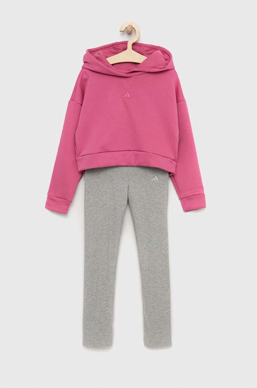 Adidas trening copii g hood culoarea violet