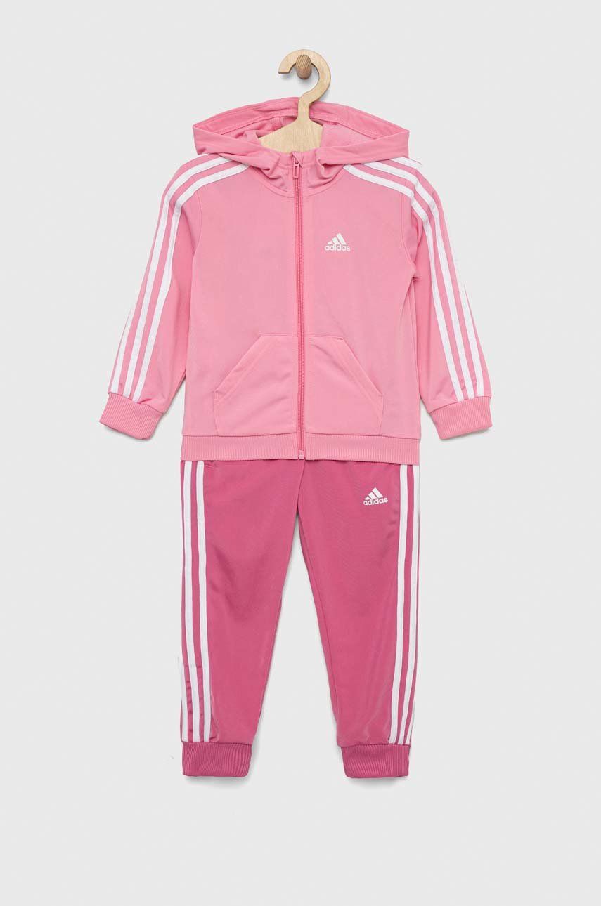 Adidas trening copii LK 3S SHINY culoarea roz