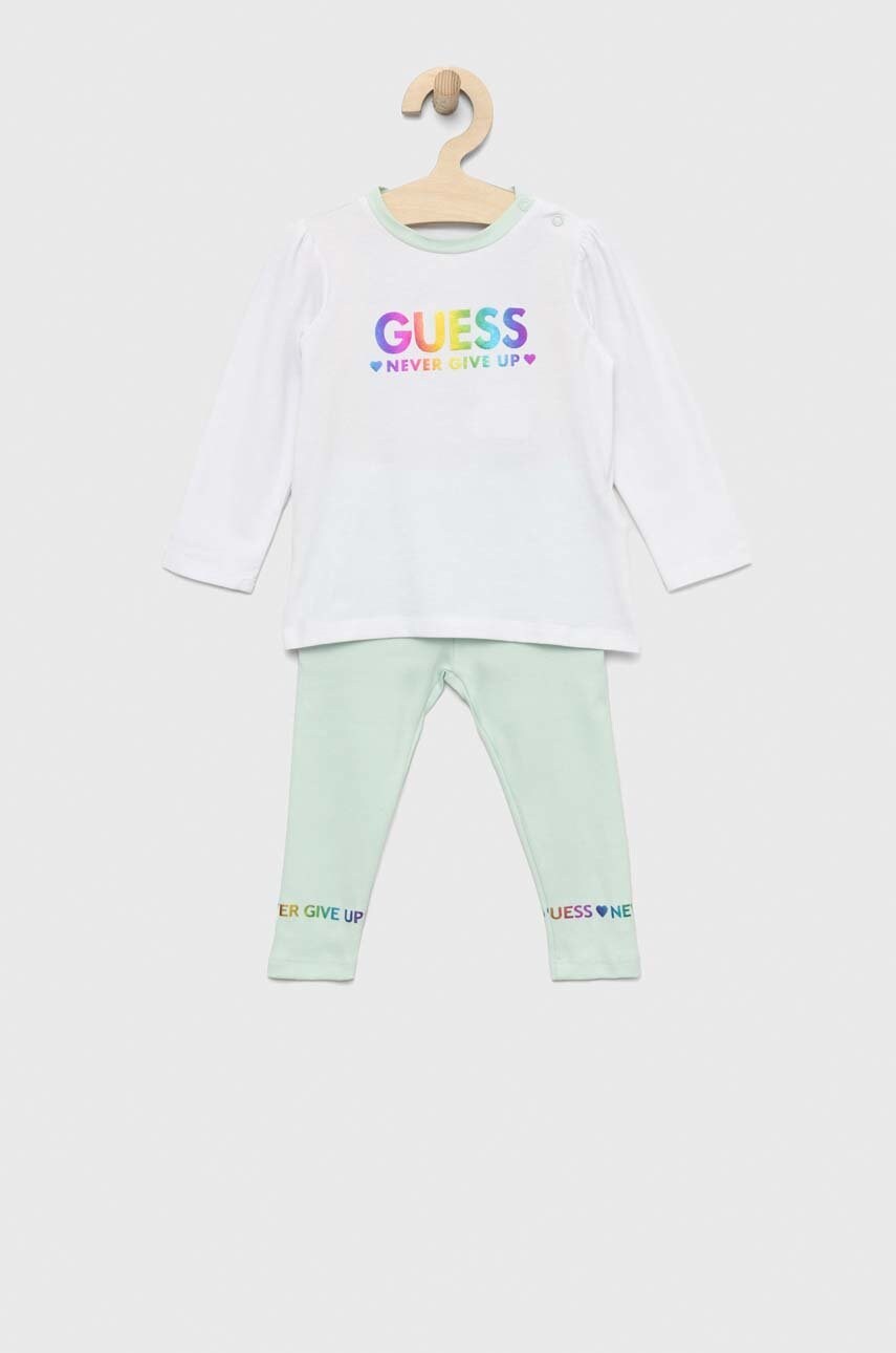 

Комплект за бебета Guess в тюркоазено, Тюркоазен