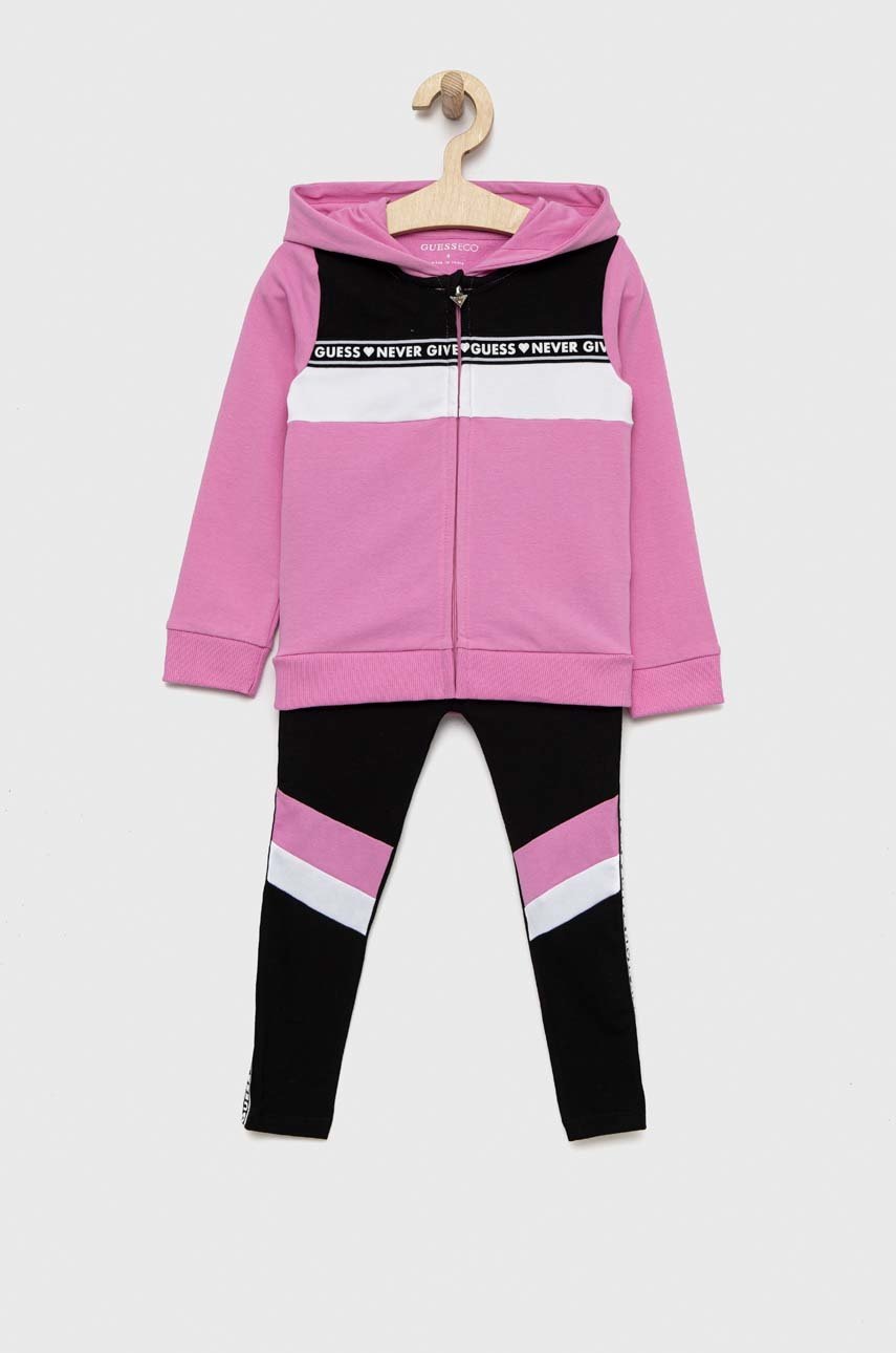 

Дитячий комплект Guess колір фіолетовий