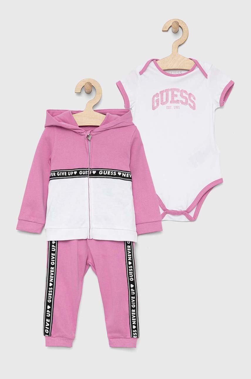 

Комплект за бебета Guess в лилаво, Виолетов