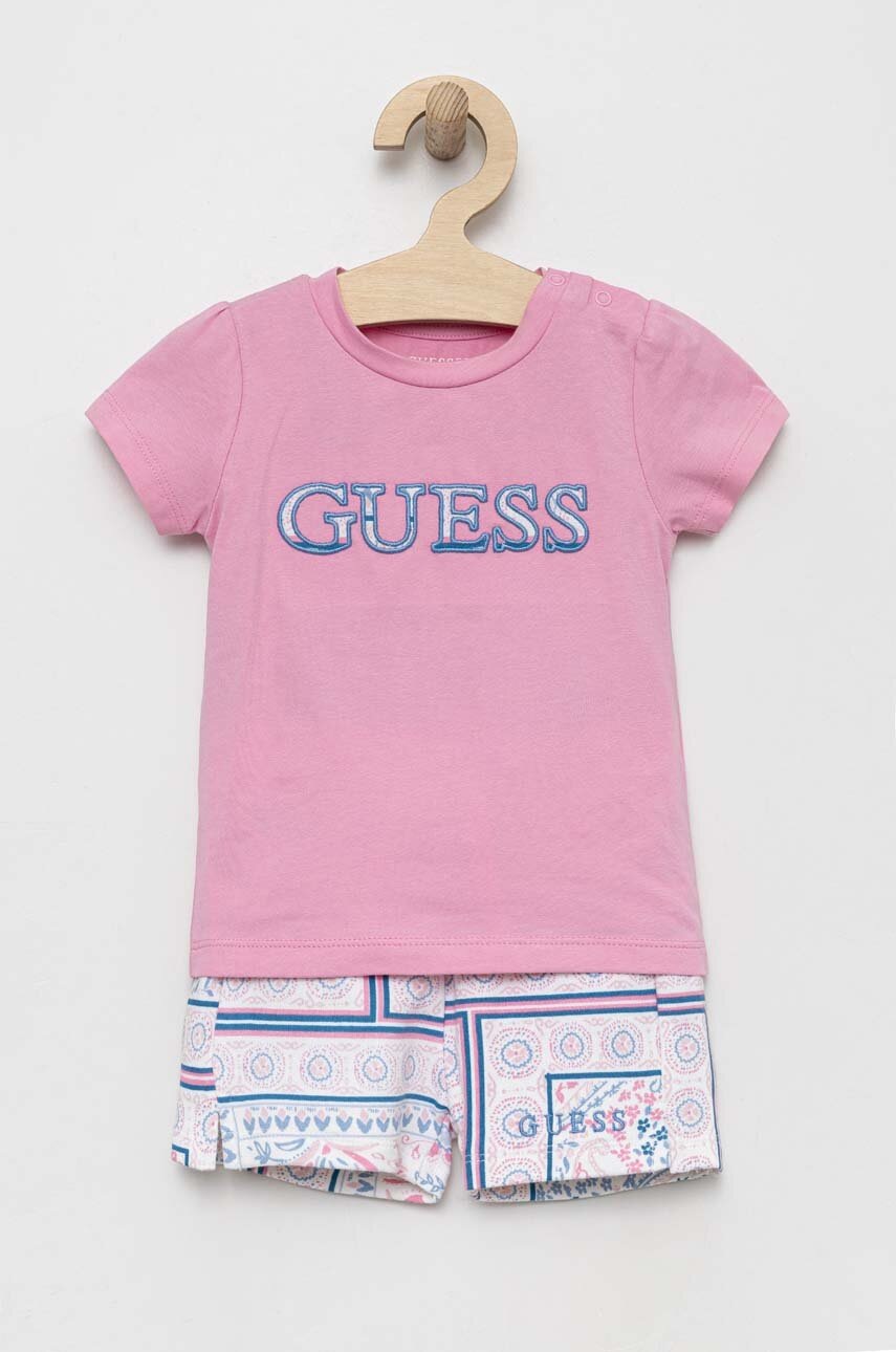 

Комплект для немовлят Guess колір рожевий