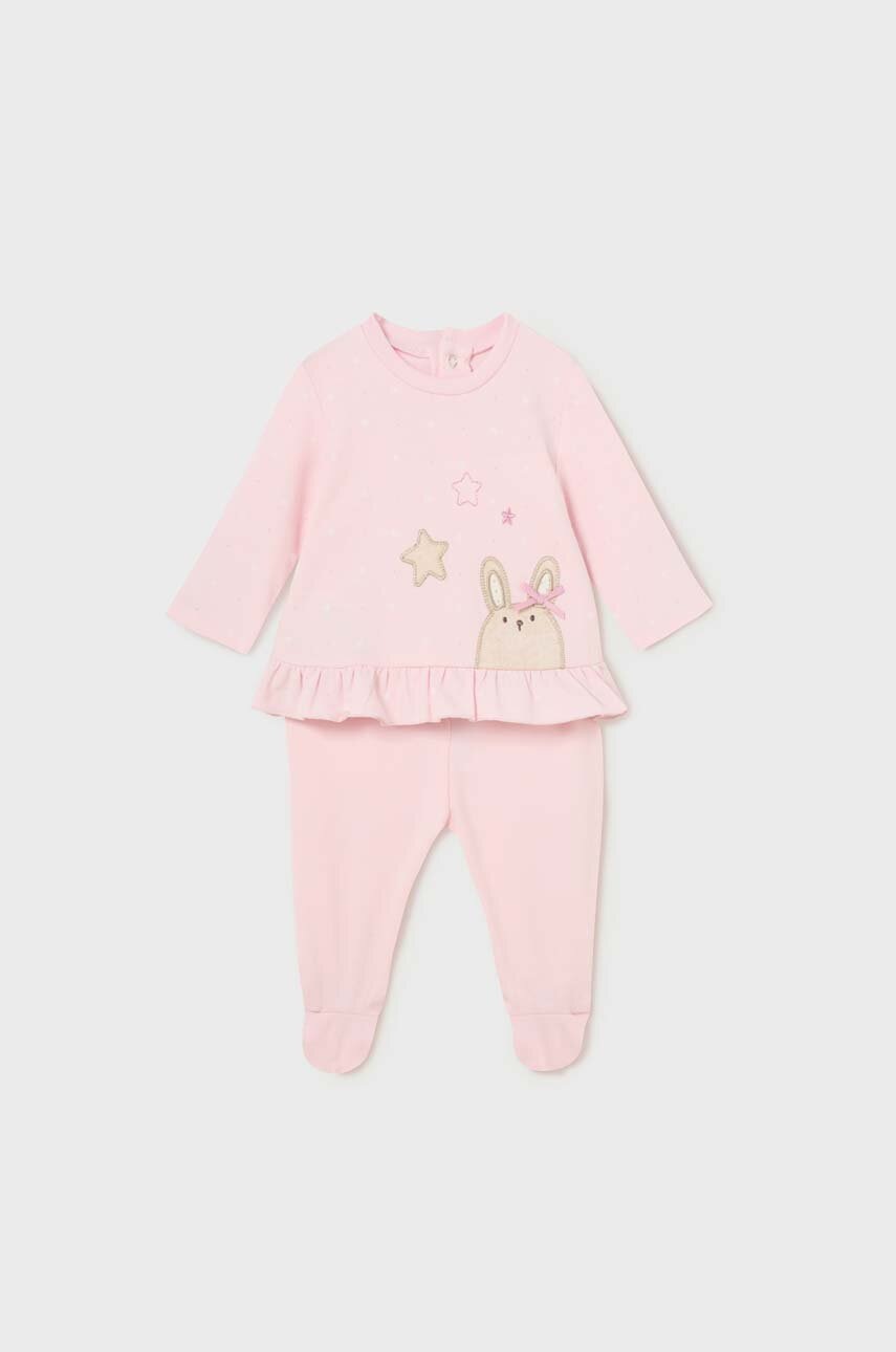 

Комплект за бебета Mayoral Newborn в розово, Розов