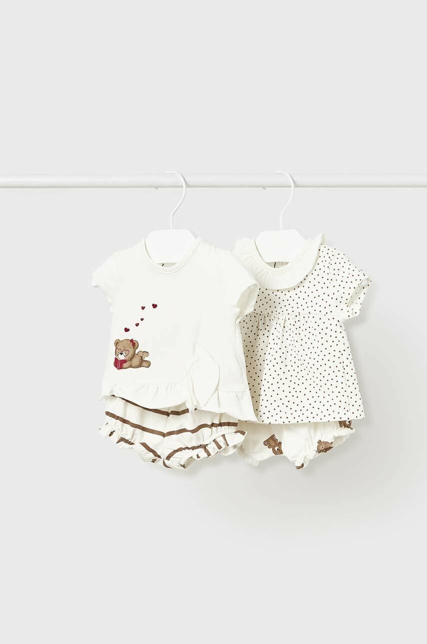 

Комплект за бебета Mayoral Newborn (2 броя) в бежово, Бежов