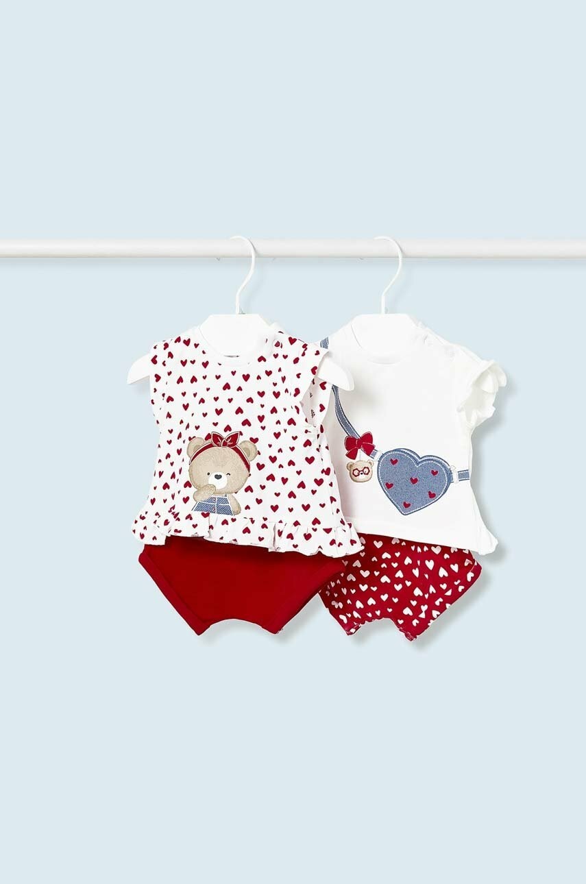 Levně Kojenecká sada Mayoral Newborn 2-pack červená barva