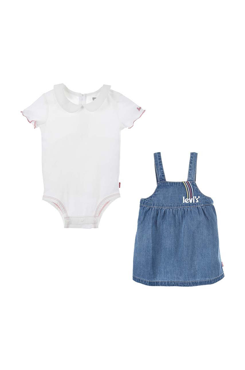 Levi\'s compleu bebe culoarea alb